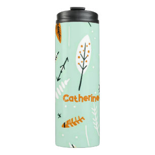 SIMPLE RETRO DESIGN BOHO PATTERN THERMAL TUMBLER