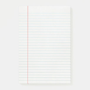 Simple Retro Lined Paper Post-it Notes