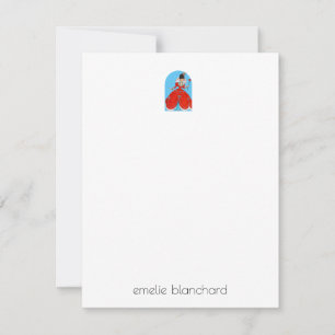 Simple Retro Queen of Hearts Personalised Card