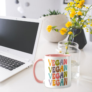 Simple Retro Vegan Mug