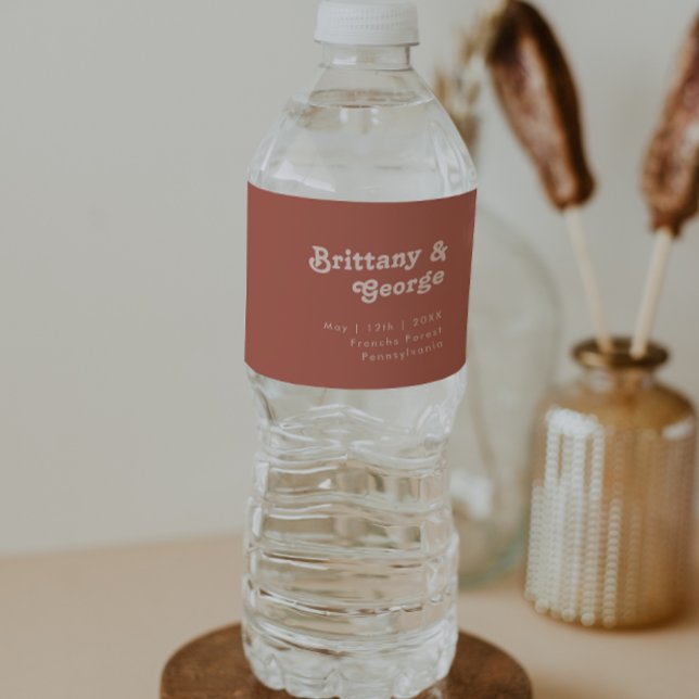 Simple Retro Vibes | Old Rose Water Bottle Label (Creator Uploaded)