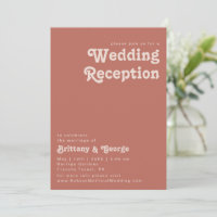 Simple Retro Vibes | Old Rose Wedding Reception