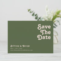 Simple Retro Vibes | Olive Green Horizontal