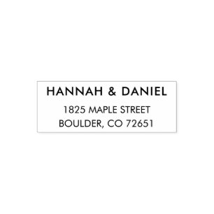 Simple Return Address Custom Template Self-inking Stamp