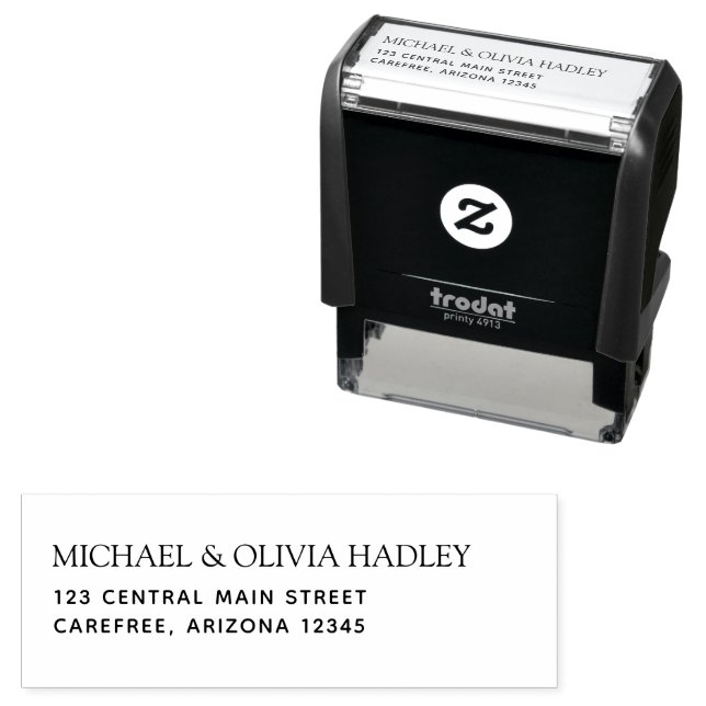 Simple Return Address Home Self-inking Stamp (In Situ)