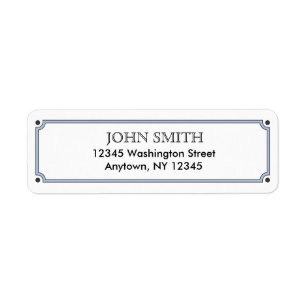 Simple Return Address Label