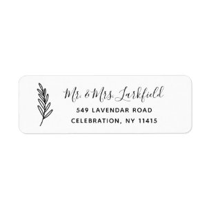 Simple Return Address Labels