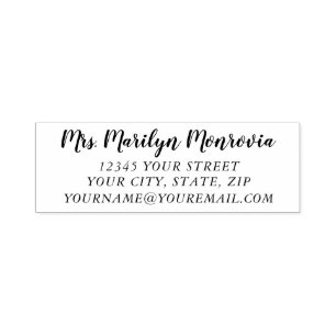 Simple Return Address Plain Self-inking Stamp