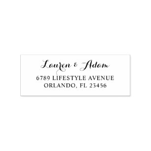 Simple Return Address Rubber Stamp