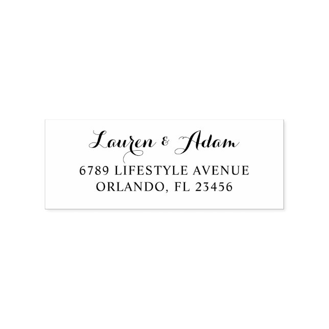 Simple Return Address  Rubber Stamp (Imprint)