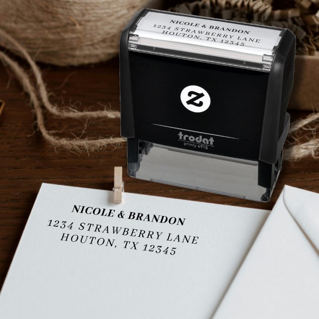 Simple Return Address Self-inking Stamp (Simple Return Address Self-inking Stamp)