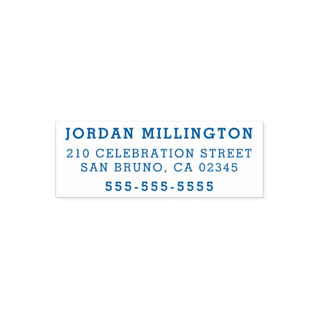 Simple Return Address Self-inking Stamp (Design)