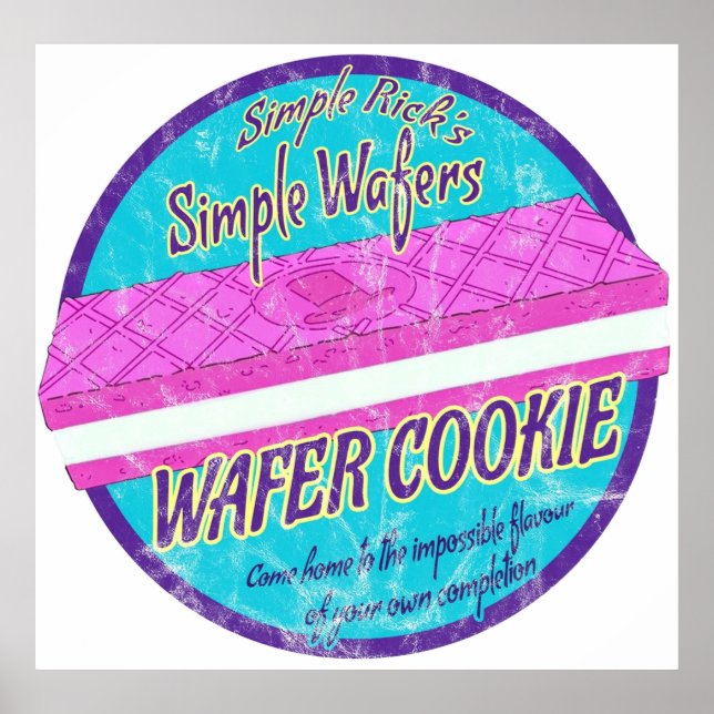 Simple Rick Wafer Cookie Poster (Front)