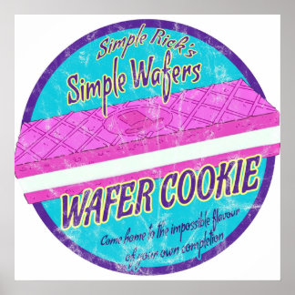 Simple Rick Wafer Cookie Poster