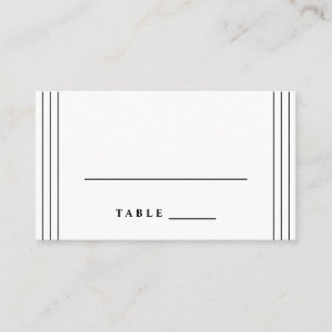 Simple Romance Calligraphy Wedding Escort Card