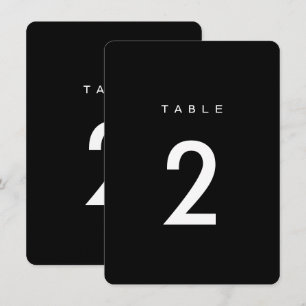 Simple Romance Calligraphy Wedding Table Numbers