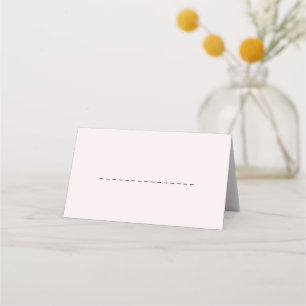 Simple Romantic Pale Blush Classic Place Card