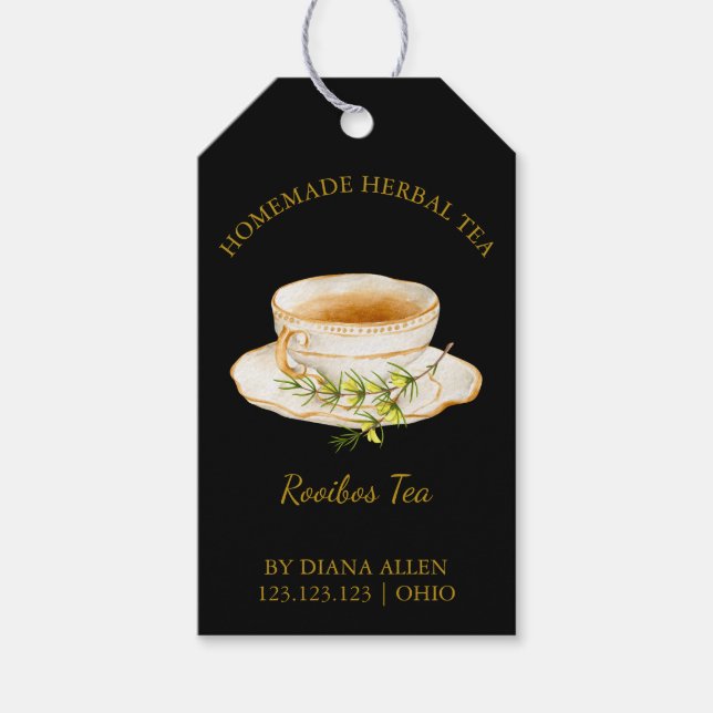 Simple Rooibos Tea Hang Tag  (Front)