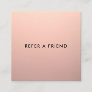 Simple Rose Gold Customer Referral