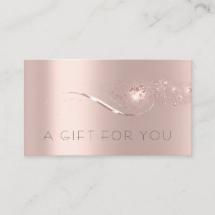 Simple Rose Gold Heart Gift Certificate Beauty