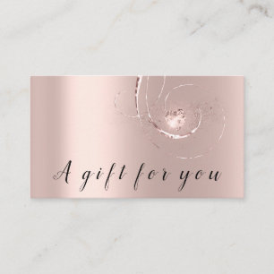 Simple Rose Heart Gift Certificate Delicate
