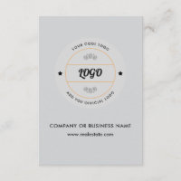 Simple Round Business Logo & Text Company Custom
