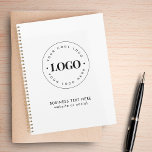 Simple Round Business Logo & Text Company Custom  Planner<br><div class="desc">This elegant,  professional planner,  featuring custom logo would be great for your business/promotional needs. Easily add the desired logo by clicking on the "personalise" option.</div>