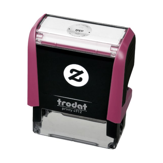 Simple Round Business Logo & Text Company Custom  Self-inking Stamp (Product)