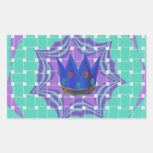 Simple Royal Rectangular Sticker