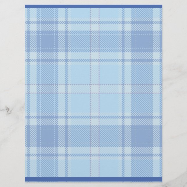Simple Rustic  Blue Style Chake  Custom Letterhead (Front)