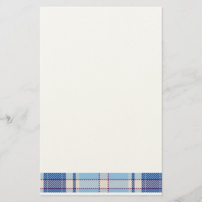 Simple Rustic  Blue Style Chake  Stationery (Front)