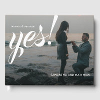 Simple Rustic Chic She Said Yes Engagement Party