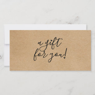 Simple Rustic Kraft Gift Certificate