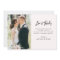 simple rustic thank you wedding photo card