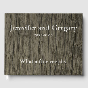 Simple & Rustic Wedding/Marriage Guestbook