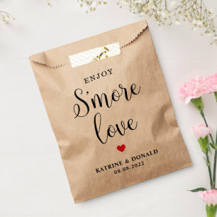 Simple S’more Love Wedding Favour Bag