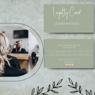 Simple Sage Customer  Loyalty Card