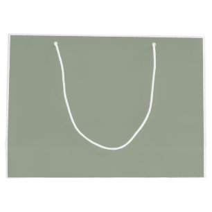 Simple Sage Green Cactus Large Gift Bag