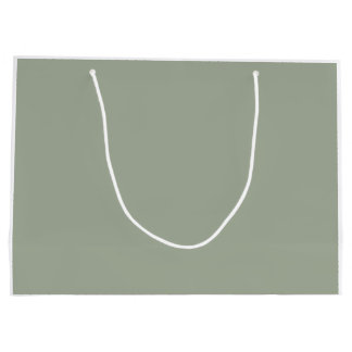 Simple Sage Green Cactus Large Gift Bag