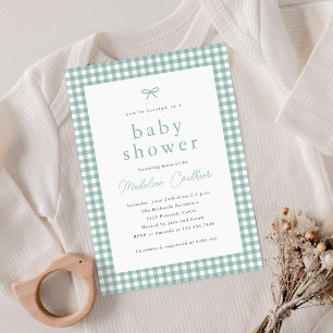 Simple Sage Green Gender Neutral Baby Shower