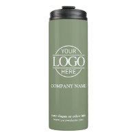 Simple Sage Green Promo Company Business Logo