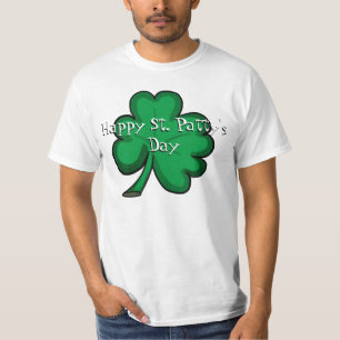 Simple Saint Pattys Day shamrock value tee