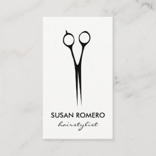 Simple Salon Shears Appointment Card