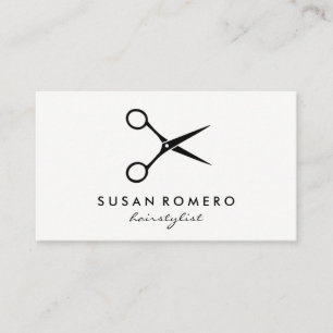 Simple Salon Shears Business Card