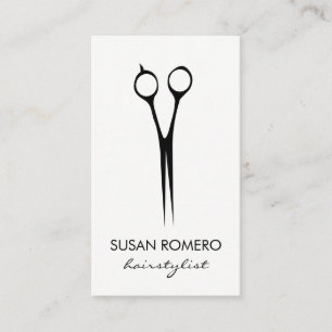 Simple Salon Shears Business Card