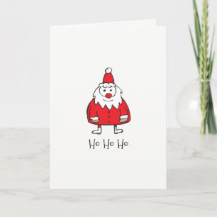 Simple Santa (5" x 7"), Standard white env. Inc. Holiday Card