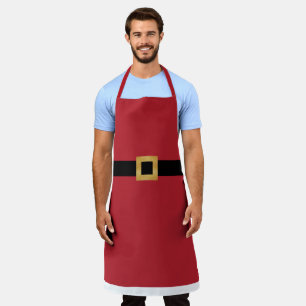 Simple Santa apron with gold belt