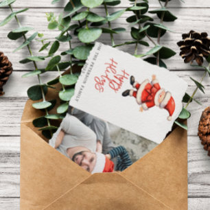 Simple Santa Clause Christmas Holiday Card