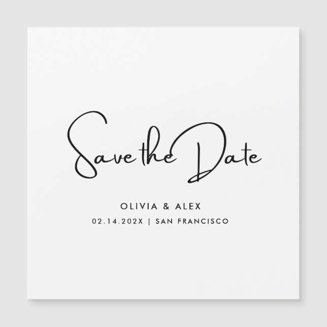 Simple Save The Date  (Front)