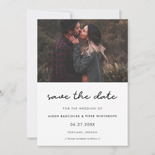 Simple Save the date photo (Front)